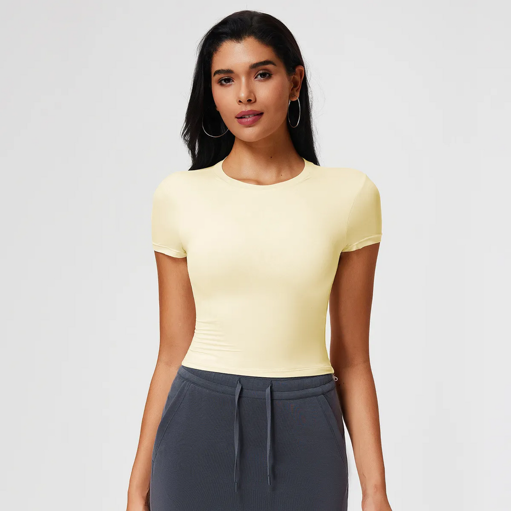 Al-Sena UltraSculpt Second-Skin Crop Tee